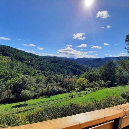 Chalet 14 Pers Avec Vue Panoramique Et Piscine Chauffee Genolhac Eksteriør billede